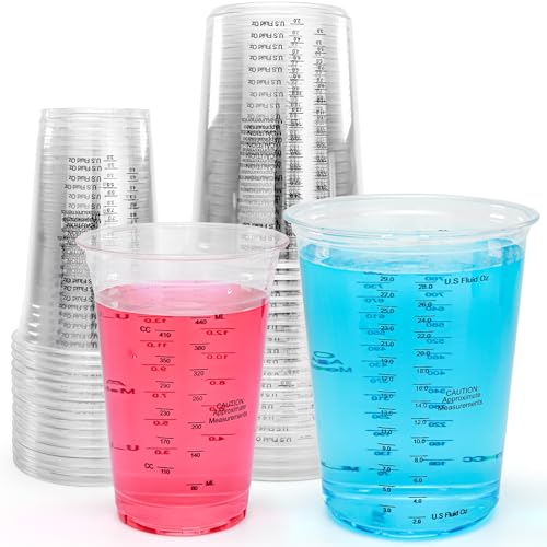 Kit de vasos medidores de resina NASUBI 32oz y 20oz miniatura 1