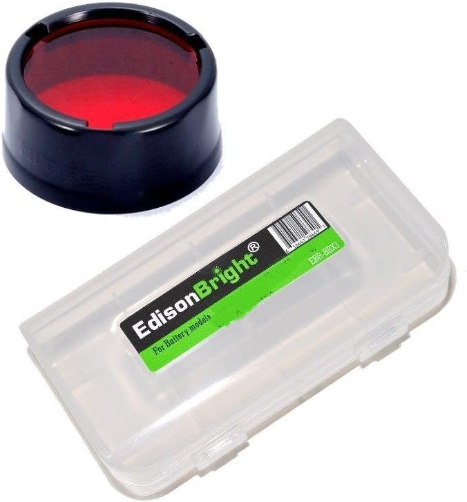 Amazon.com: Nitecore Red Filter NFR25 with EdisonBright Battery