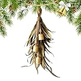 Éclat chaleureux des fêtes : Amplifiez la luminosité festive de votre décoration grâce à des clochettes scintillantes qui captent la lumière, créant des reflets dansants pour une immersion totale dans l'magique de Noël