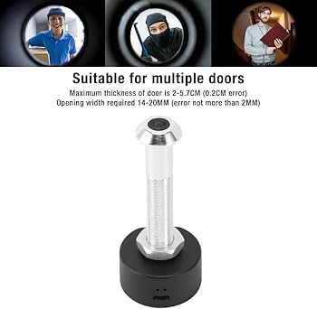 Amazon.co.jp: Wifiドアのぞき穴カメラ、HD 1080P 170°広角