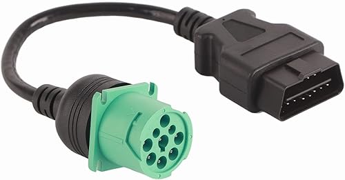 Adaptador de cable de 9 pines a 16 pines 9 Pin a 16 Pin OBD2 Truck Diagnostic Scanner Cable Adapter for Diesel Engine Male Head