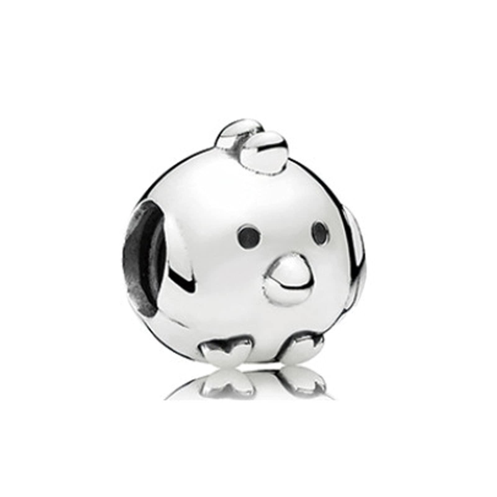 ZHANGCHEN 925 Sterling Silver Bead Cute Chicken Charm Fit Fashion Women Pandora Bracelet Bangle Gift DIY Jewelry