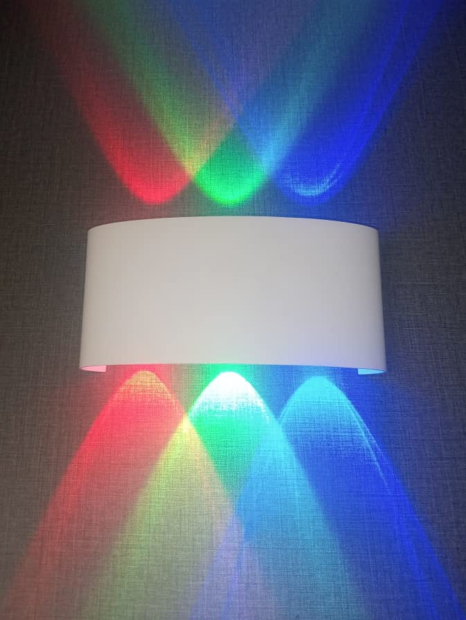 FILLISKA Aluminium Led Indoor Up Down Wall Light Rgb With Shockproof Alluminium White Body. (3+3 Rgb-Pkw) (B09SHZMHSF) Amazon Price History, Amazon Price Tracker