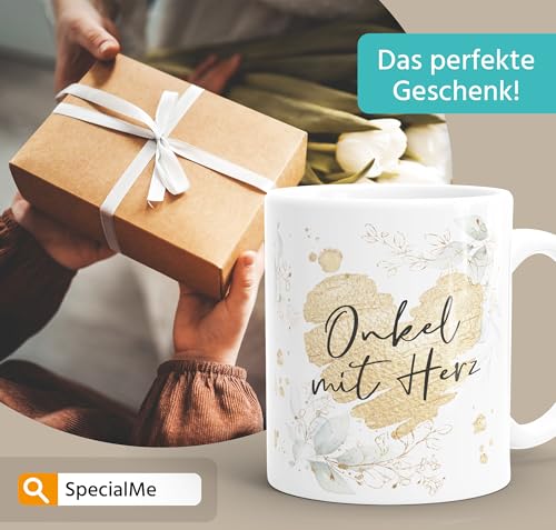 SpecialMe® Kaffee-Tasse [Wunschtext] mit Herz - soziale Berufe, Familie, Freunde kleines Dankeschön Geschenk Danke sagen Weiss Keramik-Tasse – Ansicht 4