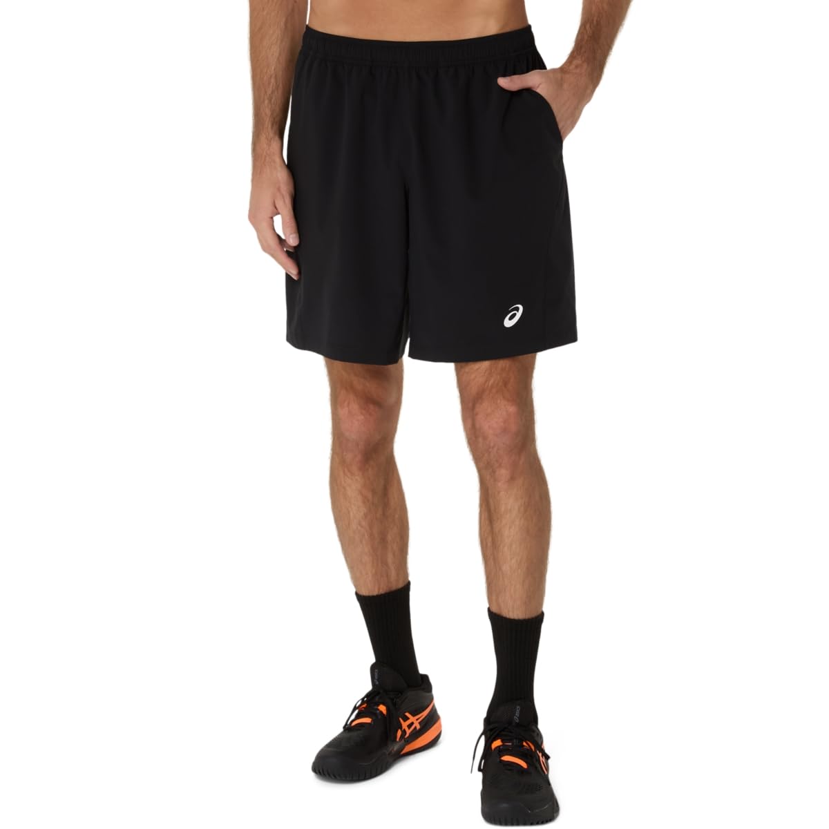 ASICS Men's COURT 9IN SHORT Tennis Apparel, XL, PERFORMANCE BLACK