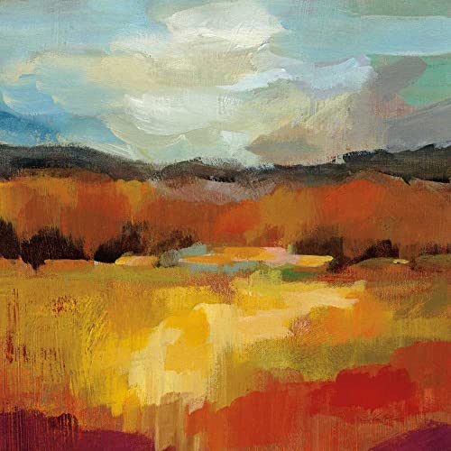 Affiche paysage abstrait Silvia Vassileva pour insuffler la sérénité de l'automne chez soi