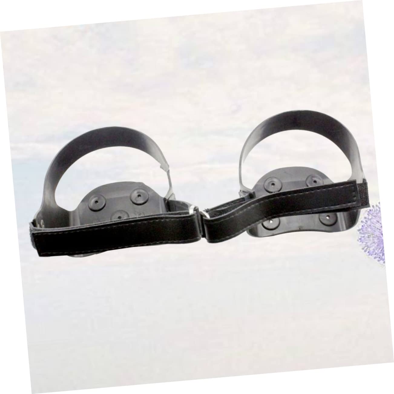 Ramponi per Scarpe da Neve in Silicone 5 Denti, Design a Striscia Riflettente Antiscivolo, per Escursionismo e Camminata su Ghiaccio e Neve
