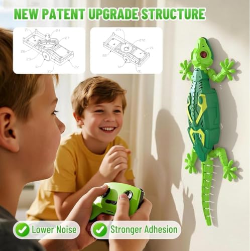 Image of Royal Cellar Wall Climbing RC Toy with Remote Control, Rechargeable Creepy Crawler Climbs Walls & Ceilings, Glowing Eyes Prank Toy for Kids Boys Girls Birthday Gift