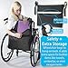 Wheelchair Accessories 2-Pack Set: Wheelchair Side Bag with Cup Holder & Back Bag - Fits All Wheelchairs | Wheelchair Bags to Hang On Side Armrest & Back, Wheel Chair Accessories (Side & Back Bag)