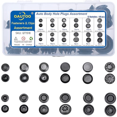 Water Leak Onto Front Carpet From A-Pillar - 2015-2022 Ford Mustang 7 OAUTOO 110pcs Auto Body Sheet Metal Hole Plugs Assortment Flush Mount Black Plastic Hole Plugs Kit