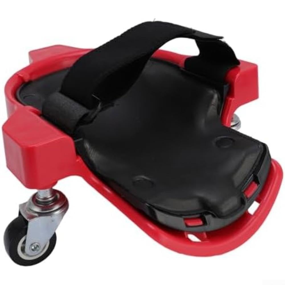 Knieschoner mit Rollen 360° Schwenkbar für Fliesenleger – Rutschfeste Kniepolster aus ABS für Bau & Gartenarbeit – für robuste Knie-Matte 29x23cm