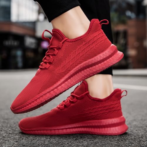 Image of Mens Walking Shoes Tennis Slip on Sneakers Running Jogging Athletic Gym Ultra Lightweight Breathable Comfortable Non Slip Fashion