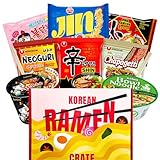 Asian Ramen Gift - Character Box | 8 Korean Ramen + 2 Chopsticks | Gift for Korean Food Box | The Spicy Noodle Challenge for Student and Adult - Journey of Korea