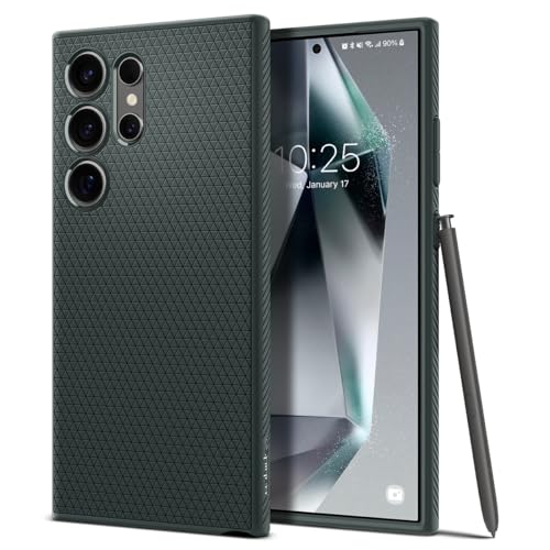 Image of Spigen Liquid Air for Samsung Galaxy S24 Ultra Case, Galaxy S24 Ultra Back Cover (2024) - TPU｜Abyss Green