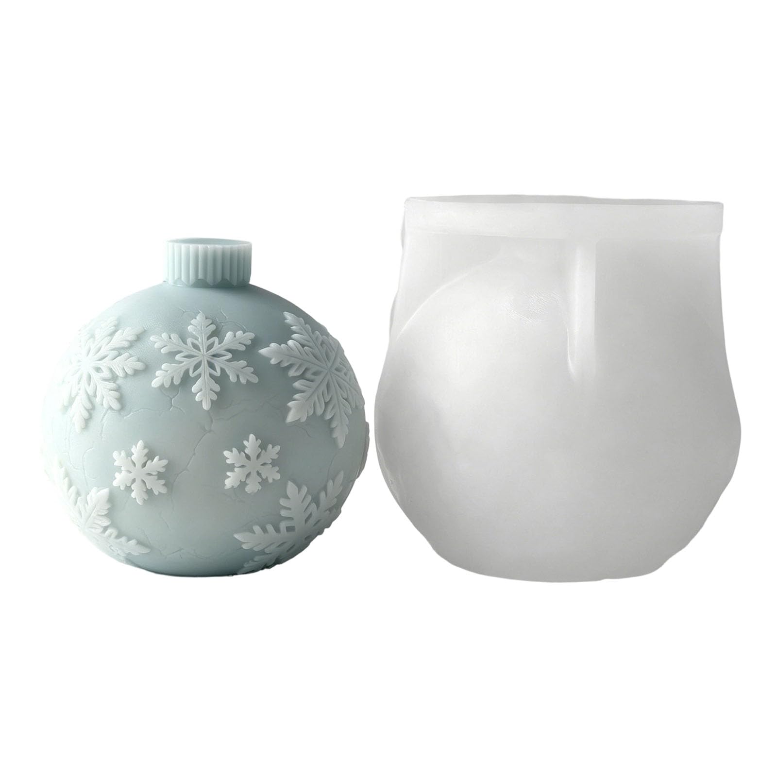 ZEPFJHE Christmas Crystal Shape Silicone for Soap Chocolate Making Holiday Decoration Epoxy Resin Crystal Cast