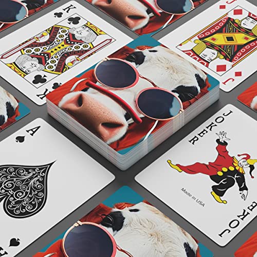 Baraja de Póker Brian Bula Cool Cow con diseño único miniatura 2