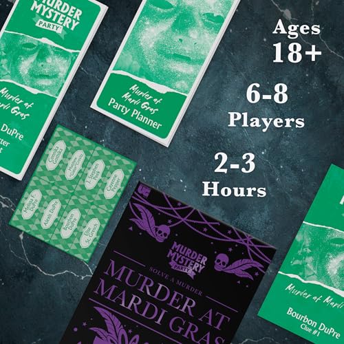 Murder at Mardi Gras juego de mesa para 8 jugadores miniatura 4