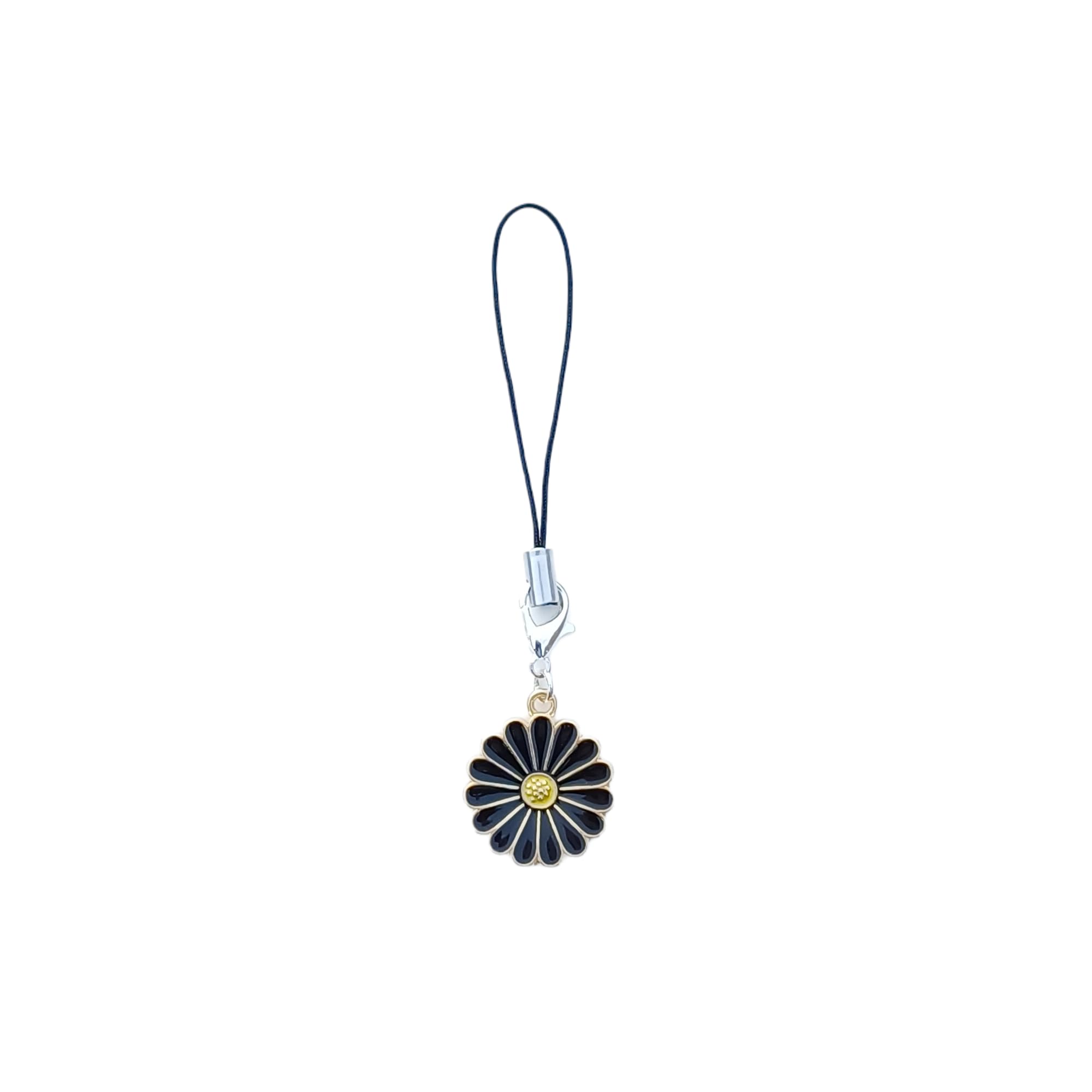 Black Daisy Lanyard for Cell Phone, Key Chain, Wallet, Bag-picture-22