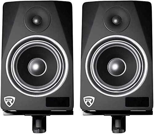 Image of Audiovan Adjustable Speaker Wall Mount Bracket with Swivel 6 x 9 Inches Pair (2 Bracket) (Speaker Wall Mount 6 x 9 Inches, Black)