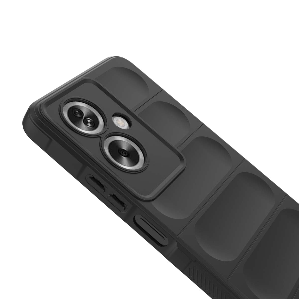GOKEN Cover per Oppo A79 5G, Custodia in Morbido Silicone Antiurto con Impugnatura Laterale Antiscivolo e Design Elegante Monocolore, Case -Nero