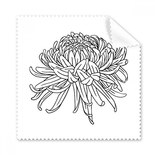 Chiffonnette microfibre chrysanthème anti-rayure pour verres de lunettes délicats 5 pièces