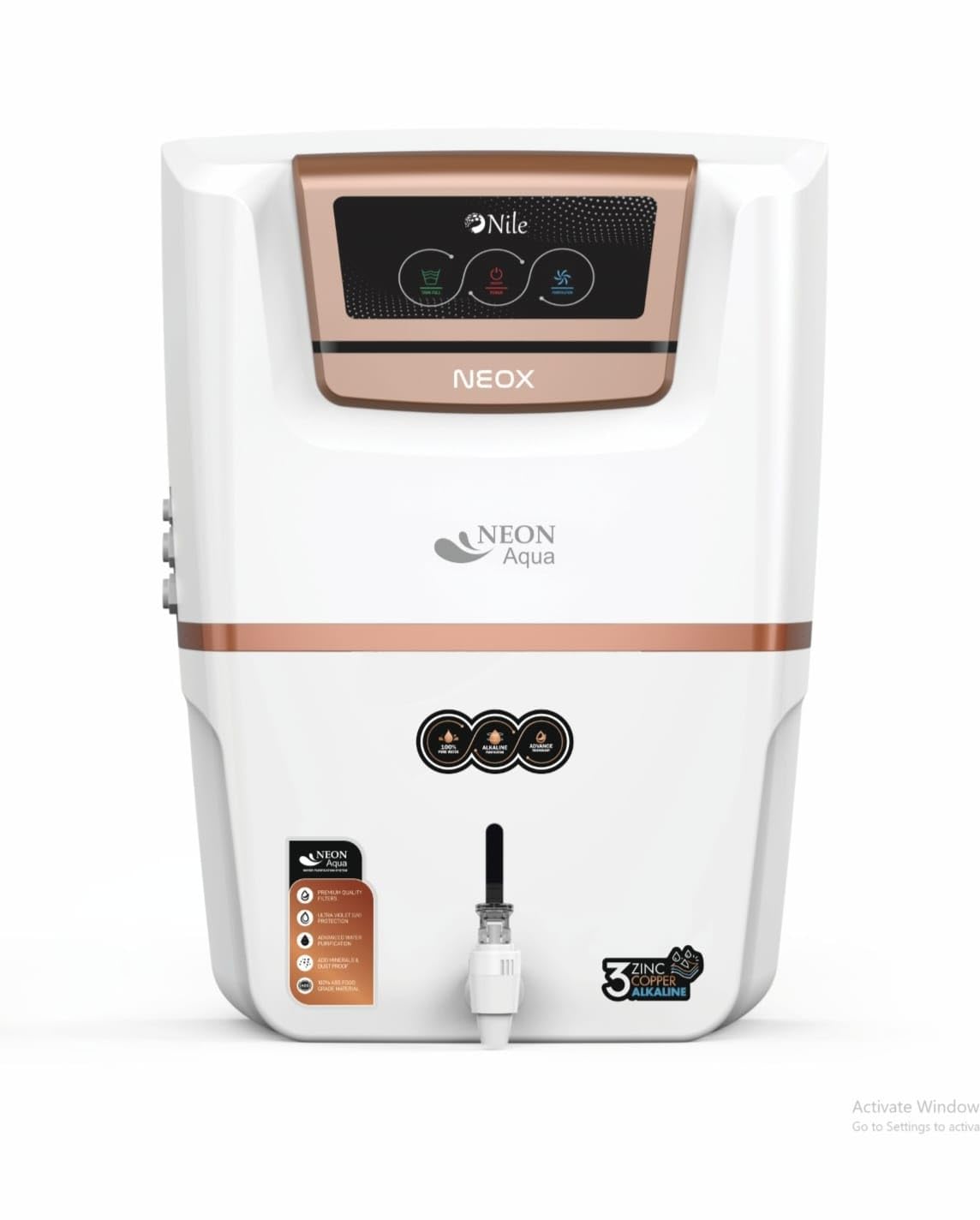 NEON Aqua Nile NEOX Water Purifier | RO + UV + TDS + Copper +