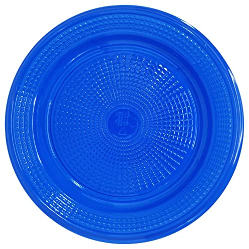 Pratinhos de Bolo 80 Un Descartável Redondo Cores Lindas Cor:Azul