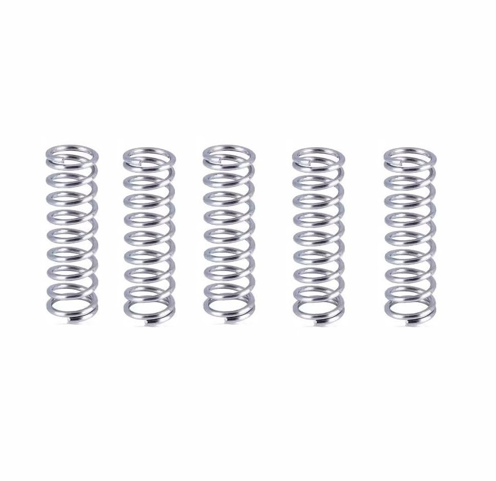 5 Stück 304 Edelstahl Druckfedern – 60mm Länge, 15mm Außen-Ø, 1,5mm Drahtstärke