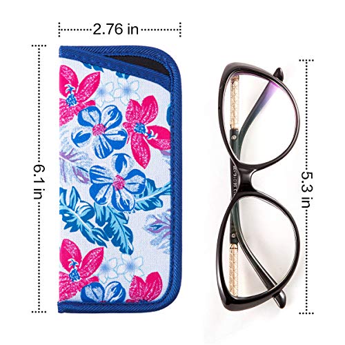 Image of TRIUMPH VISION Reading Glasses Pouch Eyeglass Sleeve Soft Case Slim 3 Pack