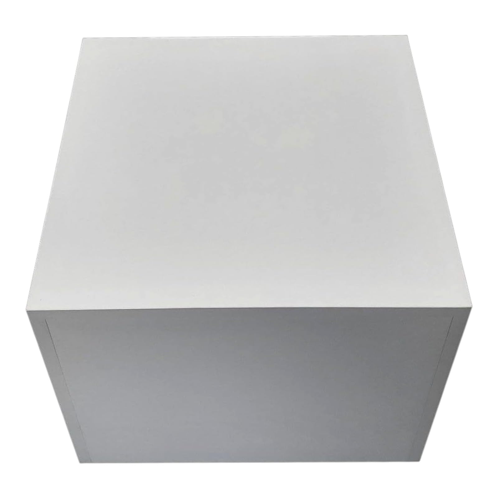 White MDF Mannequin Display Pedestal Stand Square Plinth Raiser Table for Bridal Shops Boutiques Events Home Décor
