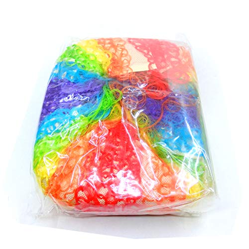 Clownpruik, DANCEPANDAS Clownkrullen Regenboogkledingaccessoires voor Halloween kostuumbenodigdheden Rode neus Dagfeest Kerstmis - Image 6