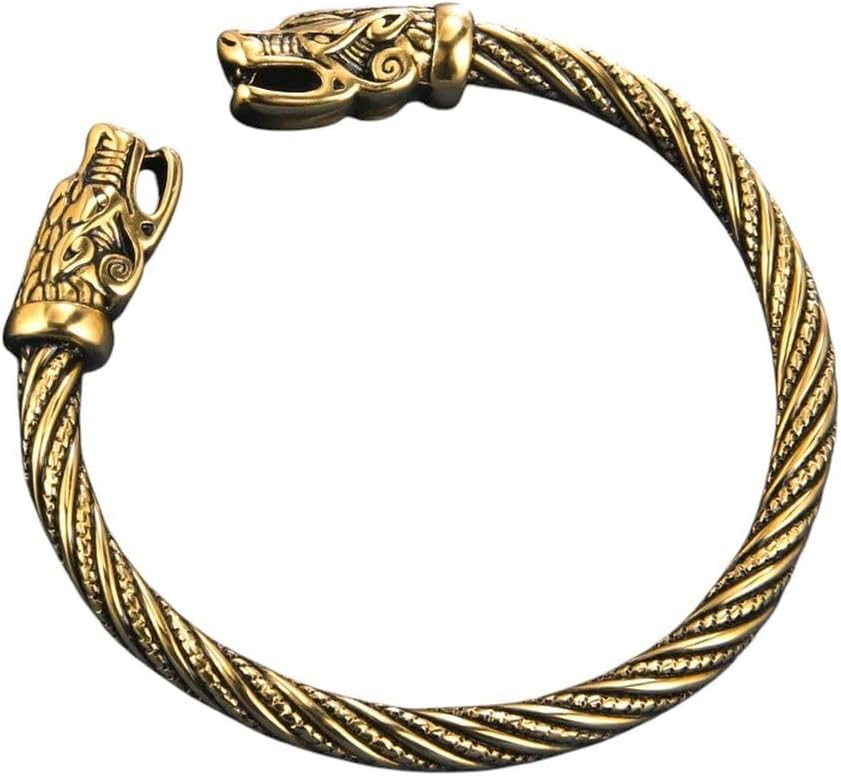 New 2026 Unisex Stainles Stell Viking Bracelet Fenrir...