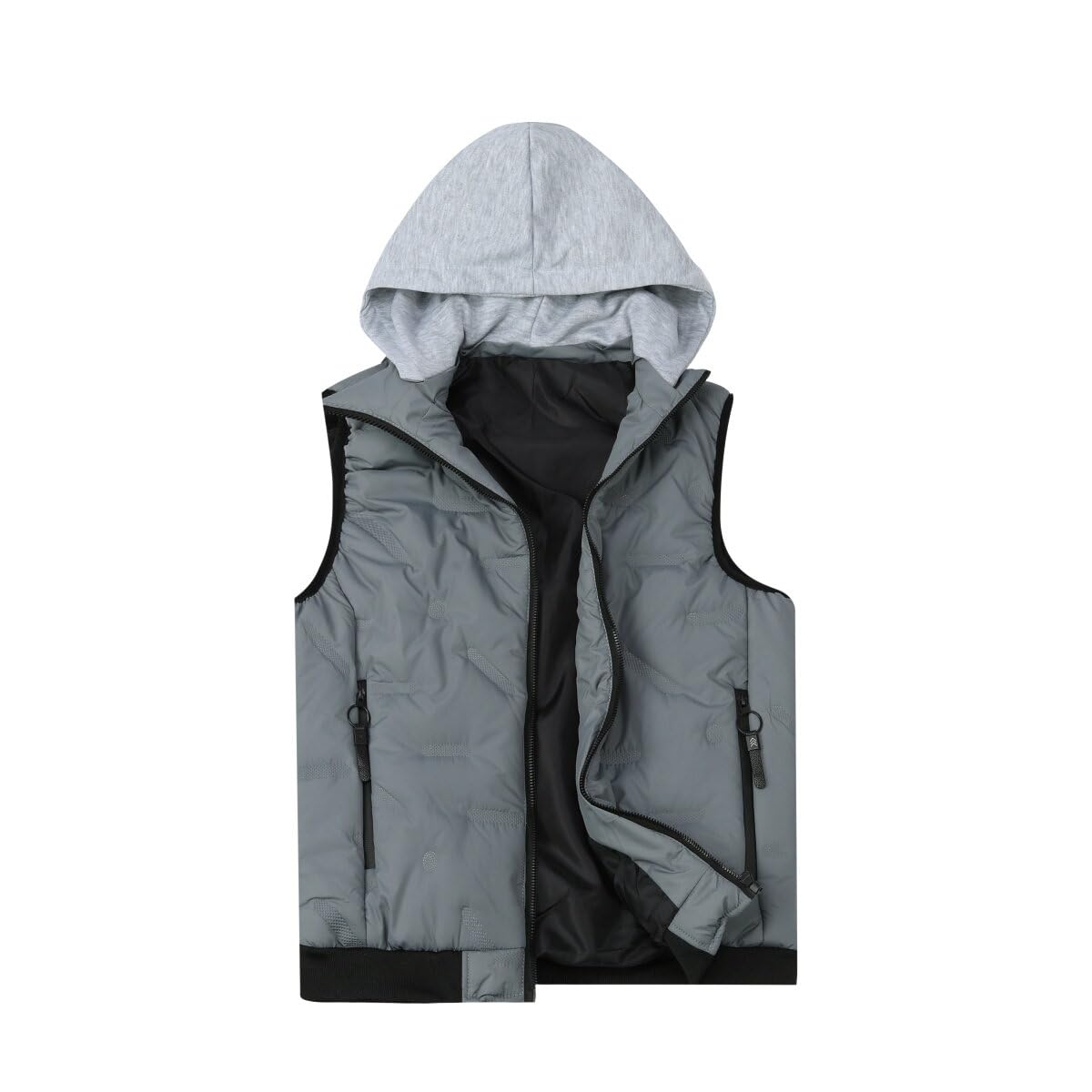 YOUTHUP Gilet da Uomo Trapuntato Scaldamuscoli Giacca Leggera Senza Maniche con Cappuccio Gilet da Esterno