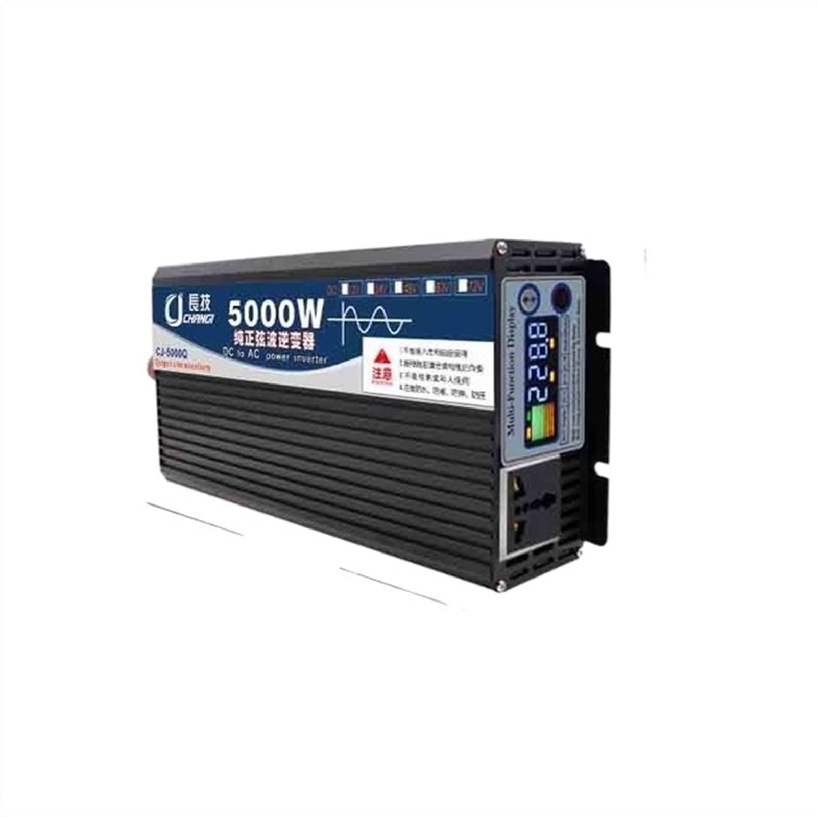 Falownik, Czysta fala sinusoidalna przetwornica 1600W 2200W 2600W 3000W 4000W 5000W 6000W 7000w 8000w 12V/24V 48V 60V do 110/220 konwerter napięcia USB falownik solarny(5000W-Colour screen,24v,50HZ)