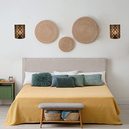 Newimage 30563-S2 Set Of 2 Battery Powered Lamp 8''H Wall Sconce Lighting Metal Rustic Wall Mount Lamp thumb #5
