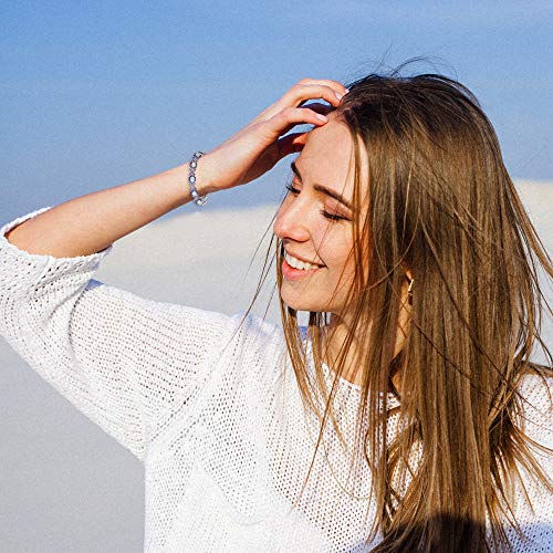 CiNily Fashion Sterling Silver or White Gold Plated Opal Bracelets for Bridal, Wedding, Prom, Party, Pageant, Evening Wear, Party Wear3