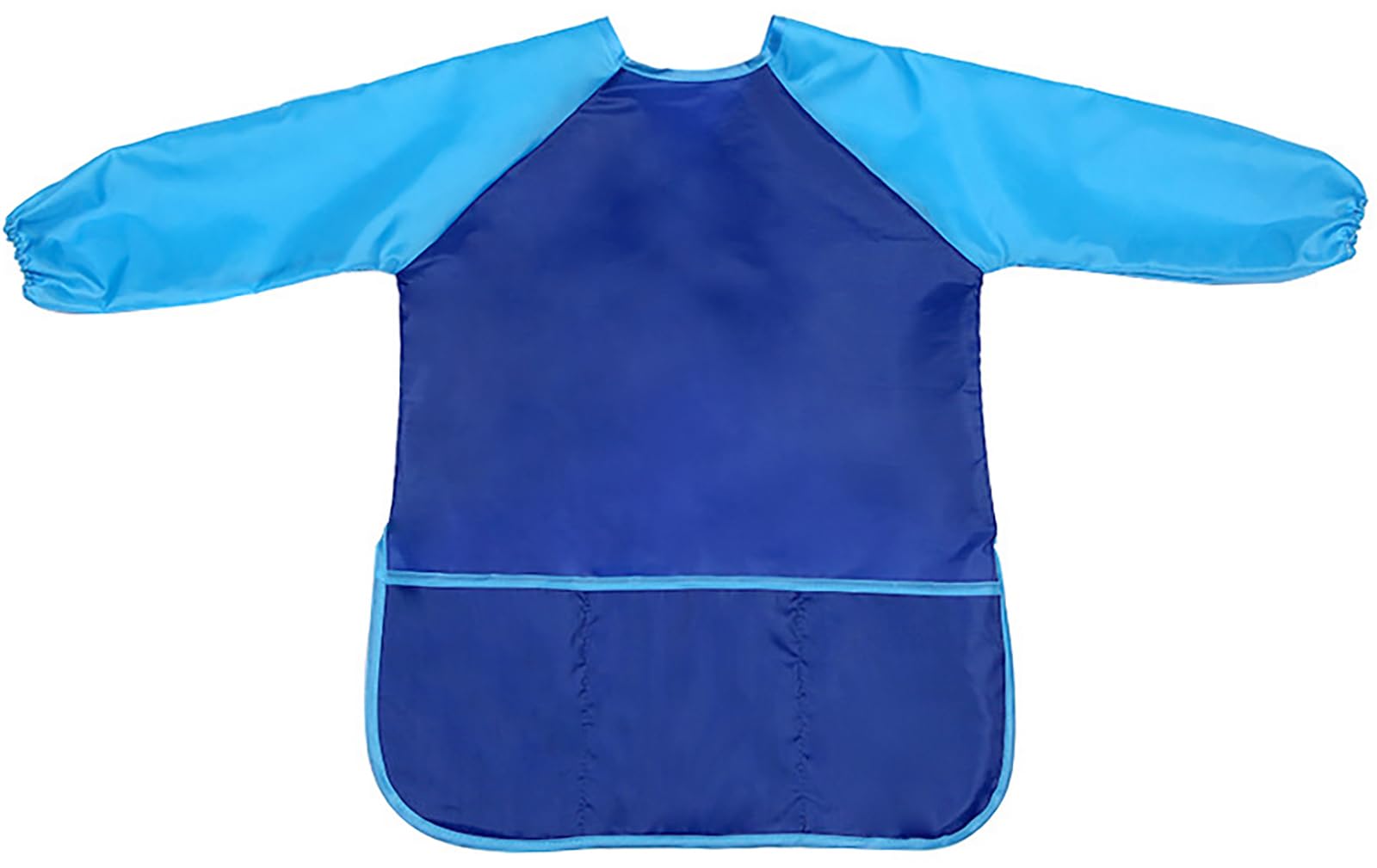 Liutufy Kids Painting Apron with Long Sleeves and Pockets, Art Smock for Children Arts and Crafts (Blue Apron-M) โ image 1