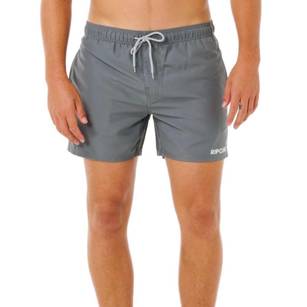 Rip Curl Men's Grey Streamline Offset Volley Swimming Shorts L