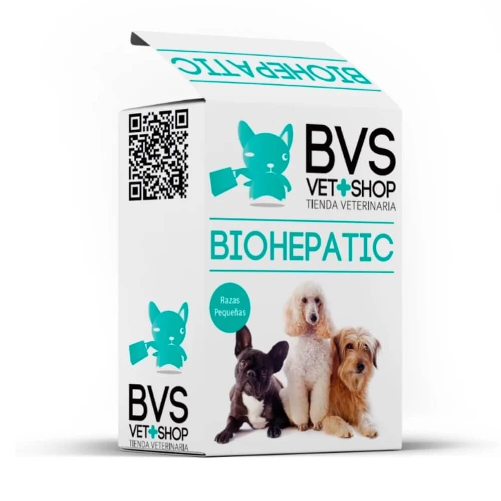 BVS Vet Shop | BioHepatic 40 Comprimidos para Perros | para la reducción de trastornos de la absorción intestinal, hepáticos, renales y cardiacos | Razas Pequeñas
