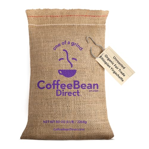 Coffee Bean Direct Unroasted Organic Fair Trade Ethiopian Yirgacheffe