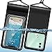 Produktbild Humixx wasserdichte Handyhülle iPhone 11,Vier VERSIEGELT Wasserfeste Handytasche für Schwimmen,Tauchen,Kochen,Waterproof Phone Case hülle für iPhone SE/8/Galaxy S20/A51/Huawei P30 Pro-bis zu 6.9 Zoll