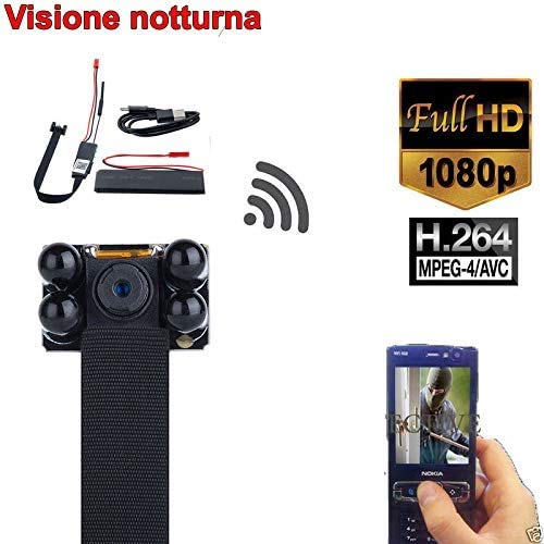 TELECAMERA SPIA MICROCAMERA INFRAROSSI FULL HD NASCOSTA MICRO NOTTURNA Mini Spy - Foto 10