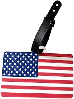 1Pcs American USA Flag Silicone Luggage Tag Travel Bag Identifier Personalized Labels Suitcase ID Tag for Cruise Airport