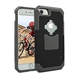 Rokform iPhone 7 Rugged Series Dual Compound Protective Phone Case with Patented twist lock mount and universal magnetic car mount (Black/Gun Metal)