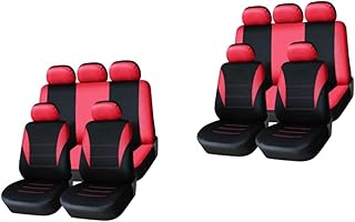 VICASKY 18 Peças 5 Acessórios Para Assento De Carro Capas Dianteiras Capa De Carro De Pano Capa Automotiva Acessórios Para Automóveis Capas De Automóveis Auto Cat Capas De Assento