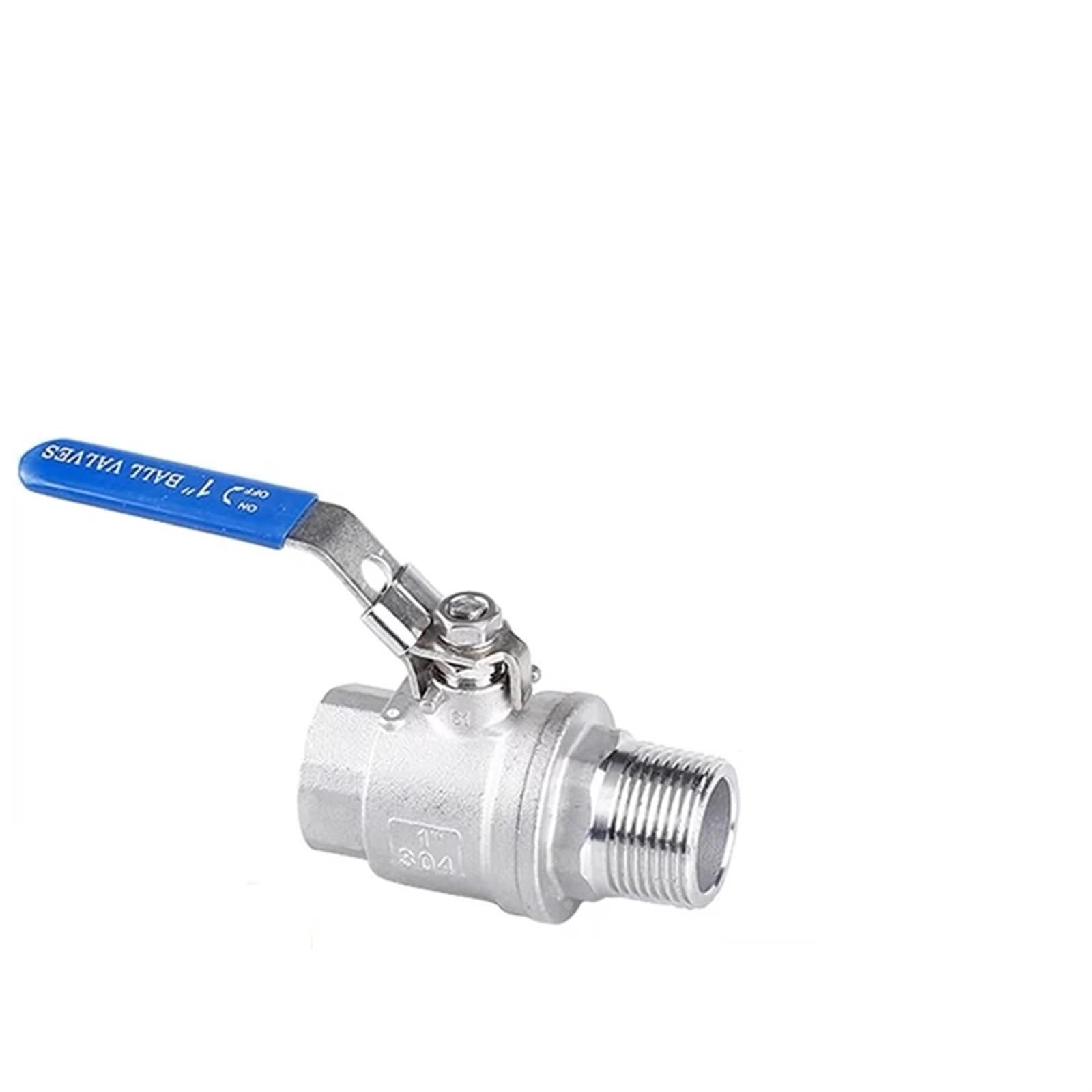 Válvula de bola de acero inoxidable 304 de dos piezas con rosca DN32 de 1-1/4 pulgadas