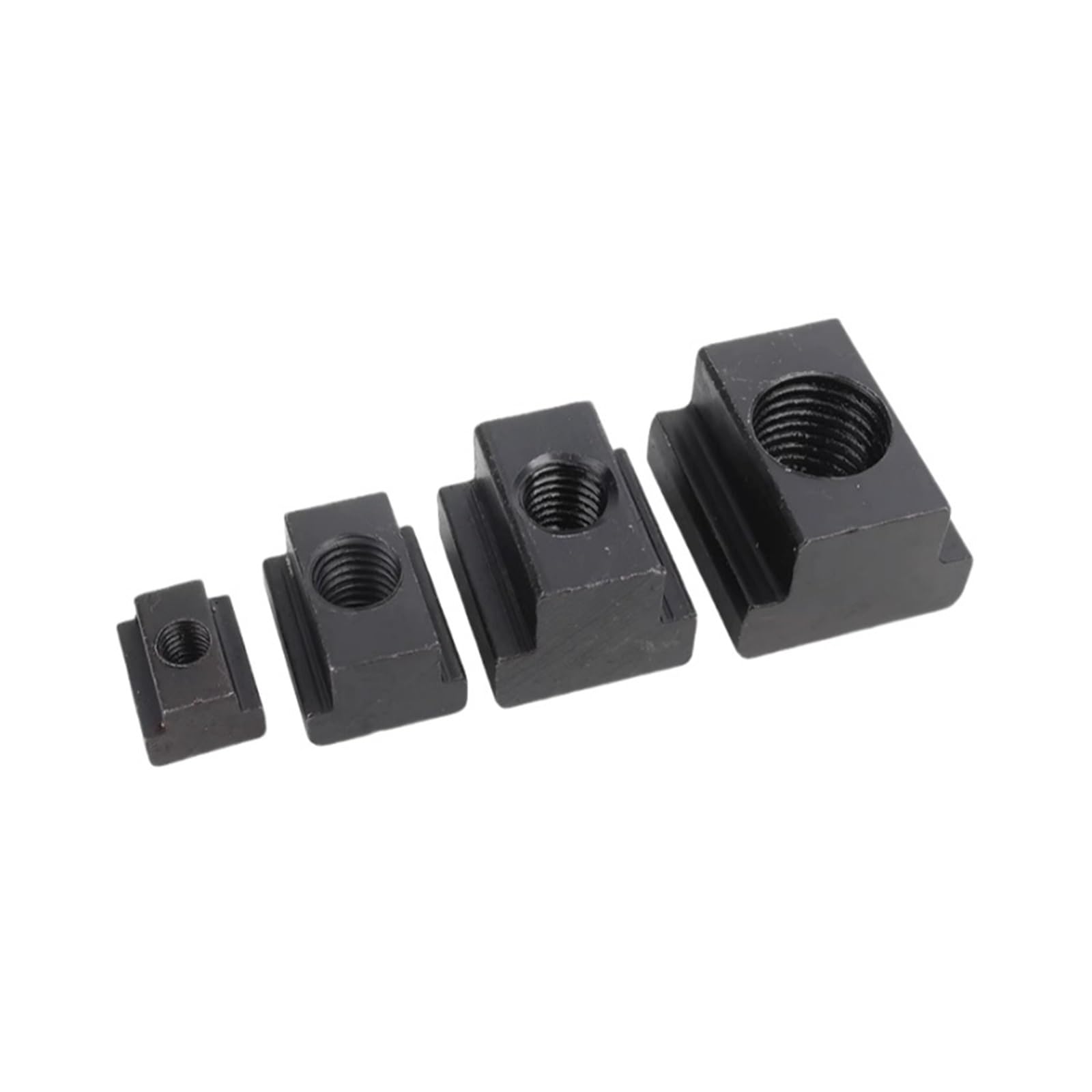 Tuerca En T De Acero Al Carbono Grado 8,8/10,9, Bloque M6 ~ M48, Placa Prensado Con Ranura, Color Negro, 1/2/5 Piezas, 45#