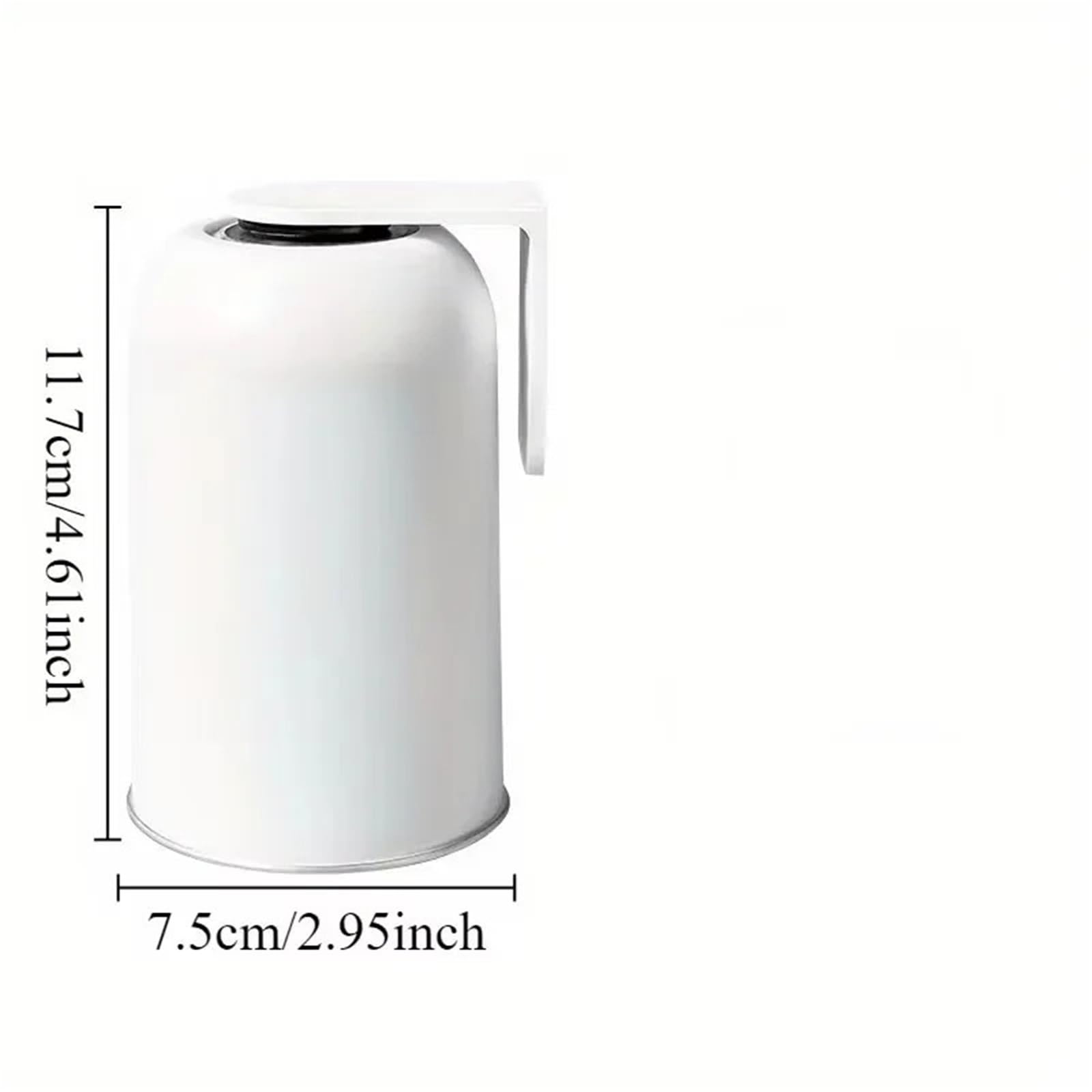 Taza for Enjuague bucal, Vaso for Cepillo de Dientes Acero Inoxidable, montado en la Pared, sin perforación, Taza Agua for el hogar Gran Capacidad, 1 ud para Ducharse,Cepillarse Los Dientes