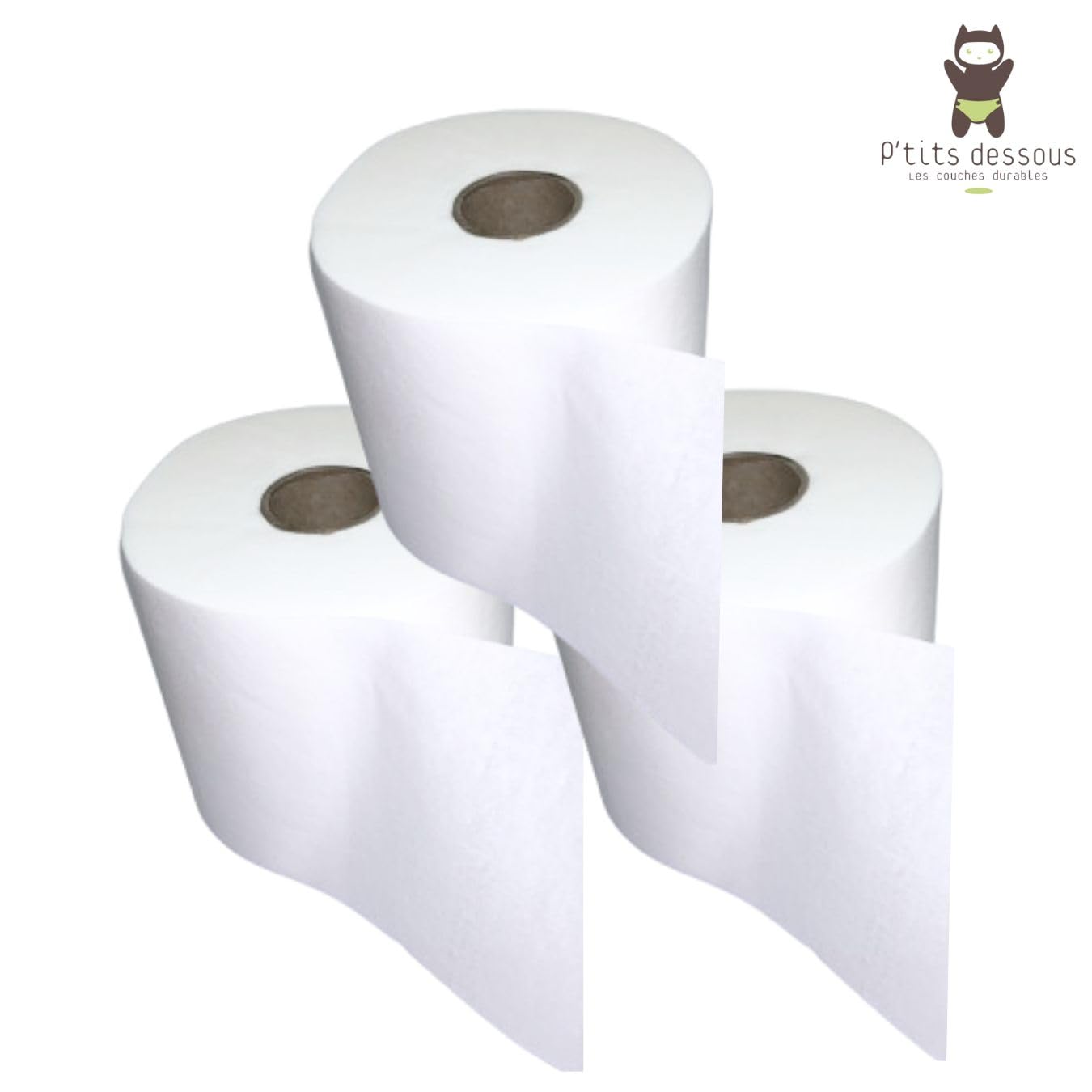 12 Rouleaux de voiles de protection jetables biodégradables couches lavables - 1200 voiles