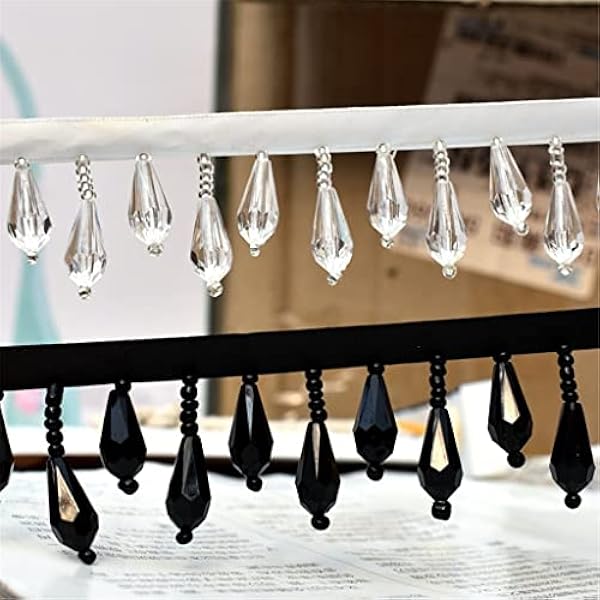 Water Drop Kralen Kwastje Kant Versieringen Webbing Stof Kant Trouwjurk Kraag Hoofdtooi Kant Applique Diy Ambachten